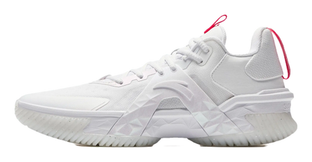 Anta Space 5 Shock Absorbers With Slip Resistant And Abrasion Resistant Properties Low Top Basketball Shoes Mens White 