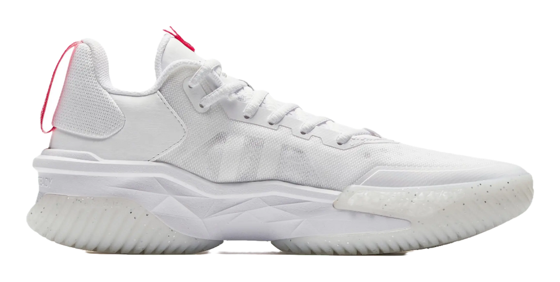 Anta Space 5 Shock Absorbers With Slip Resistant And Abrasion Resistant Properties Low Top Basketball Shoes Mens White 