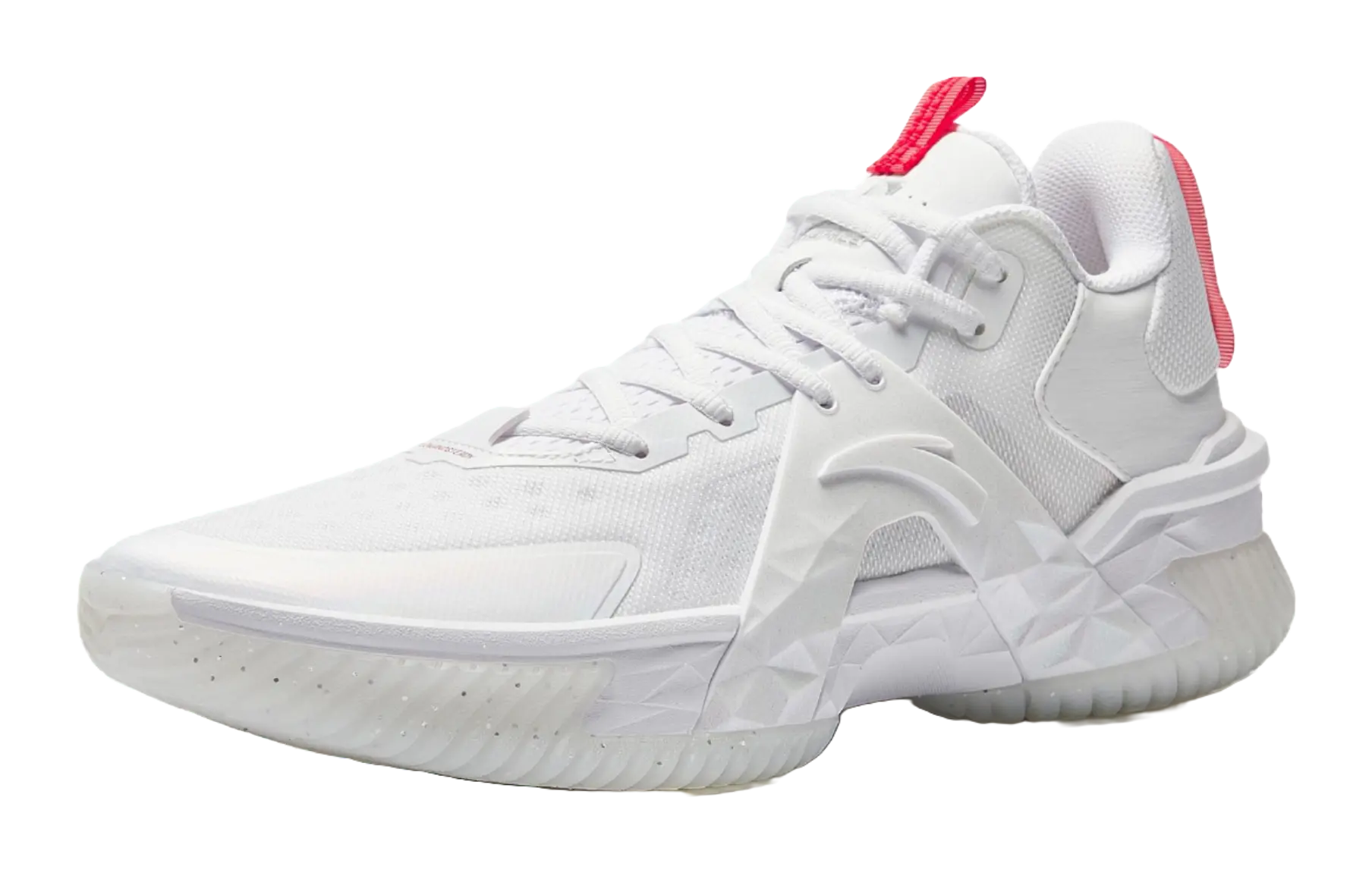 Anta Space 5 Shock Absorbers With Slip Resistant And Abrasion Resistant Properties Low Top Basketball Shoes Mens White 