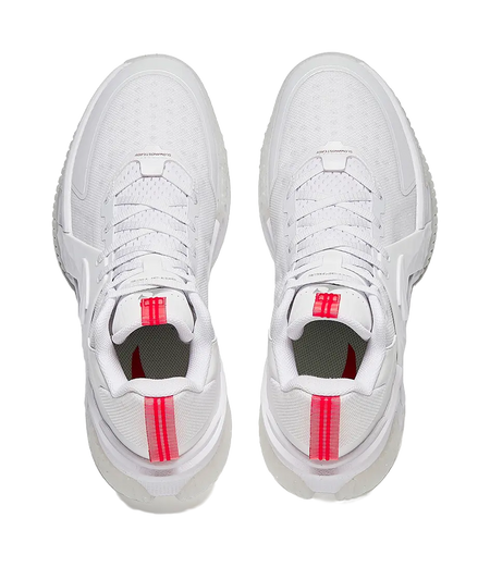 Anta Space 5 Shock Absorbers With Slip Resistant And Abrasion Resistant Properties Low Top Basketball Shoes Mens White 