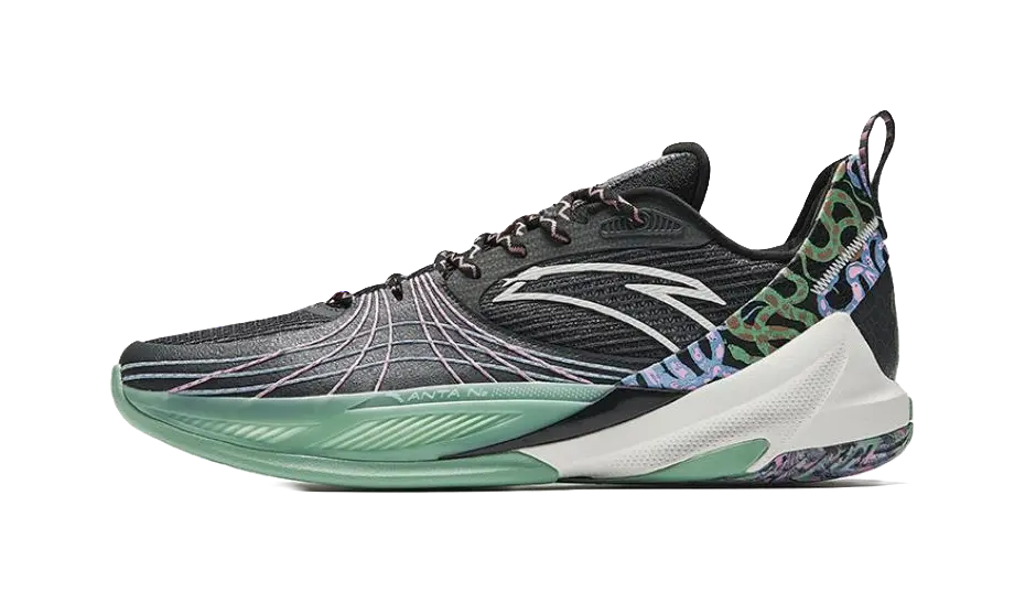 Anta Speed Decision 6 "Black Green" 112511108-2 - Basketball Shoes Men Black Green