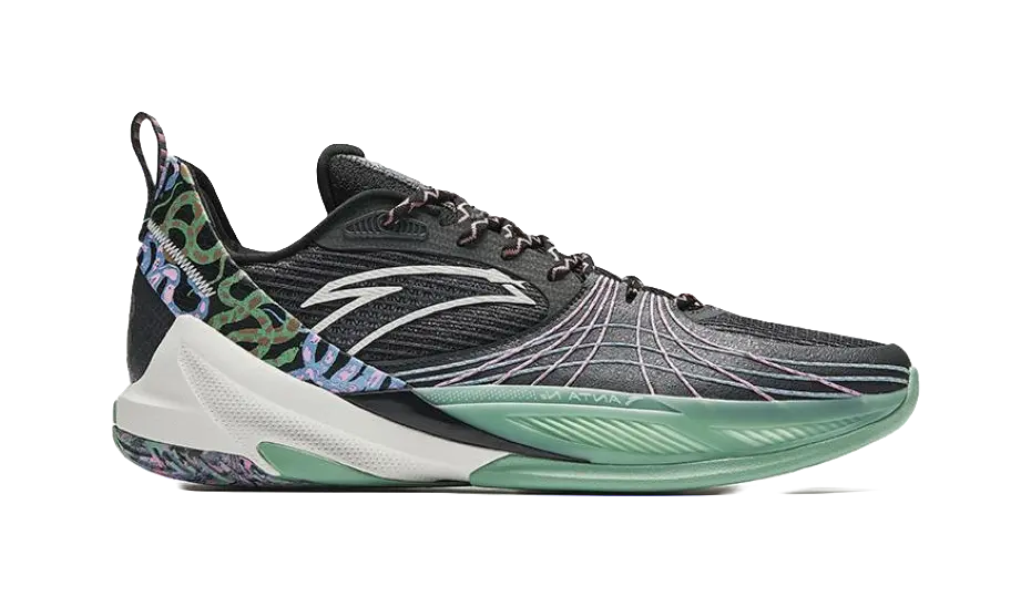 Anta Speed Decision 6 "Black Green" 112511108-2 - Basketball Shoes Men Black Green