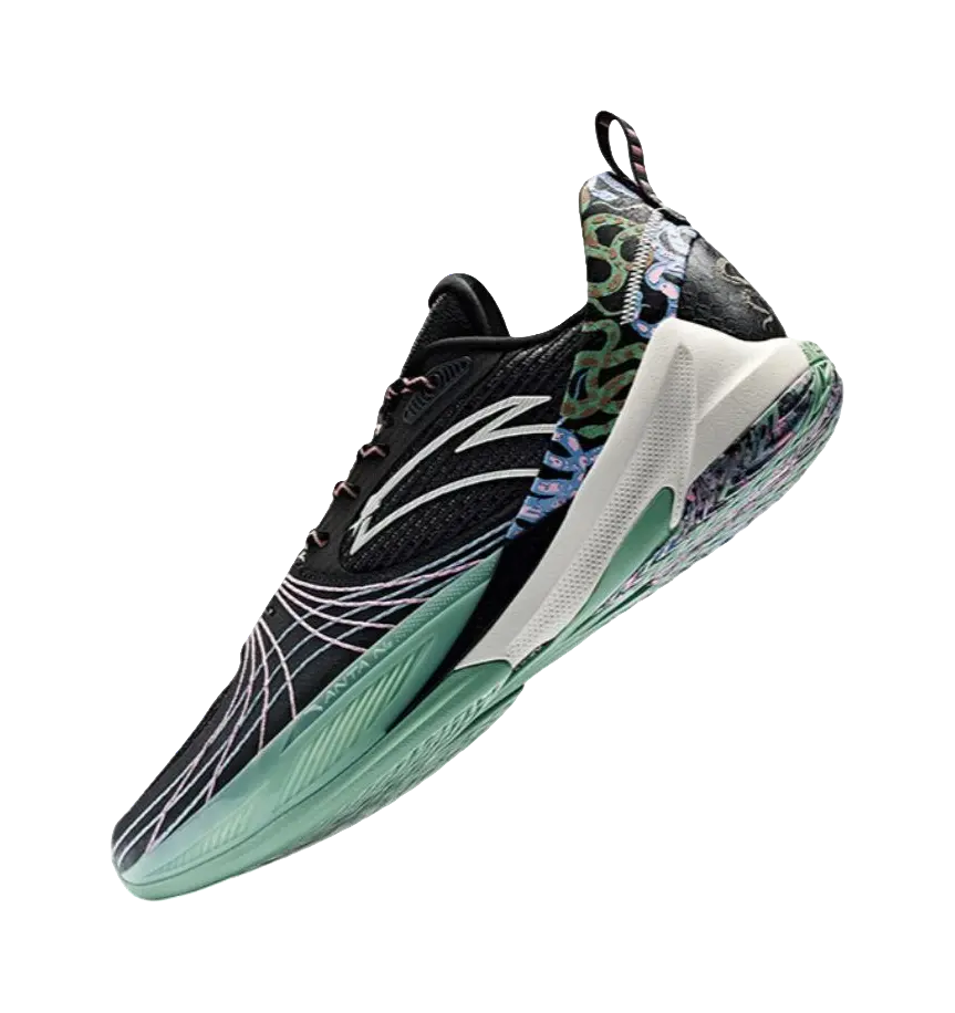 Anta Speed Decision 6 "Black Green" 112511108-2 - Basketball Shoes Men Black Green