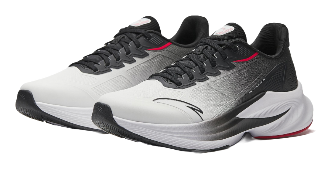 Anta Stinger 6 Cushioning, Wear Resistant Low top Casual Running Shoes Men's White Black 