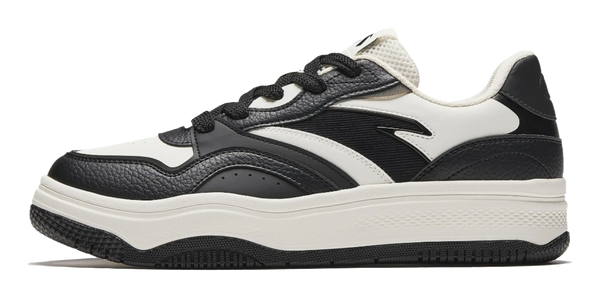 Anta Street Play 2 Panda Height Increasing Abrasion Resistant Lightweight Low Top Skateboard Shoes Men's Black White 