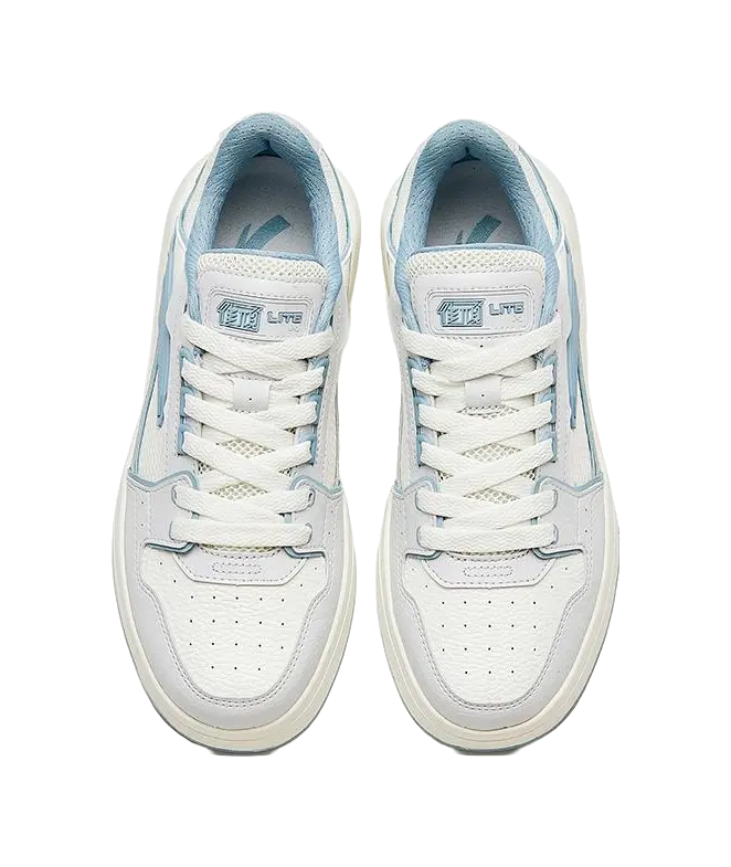 Anta Street Play LITE Slip Resistant Abrasion Resistant Low top Skateboard Shoes Men's White Gray Blue 