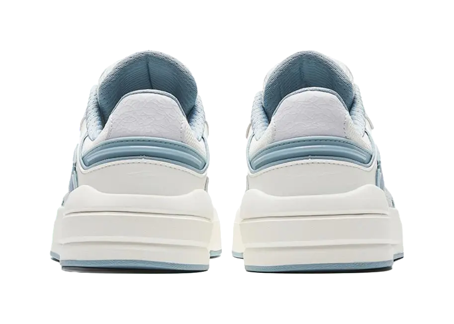 Anta Street Play LITE Slip Resistant Abrasion Resistant Low top Skateboard Shoes Men's White Gray Blue 