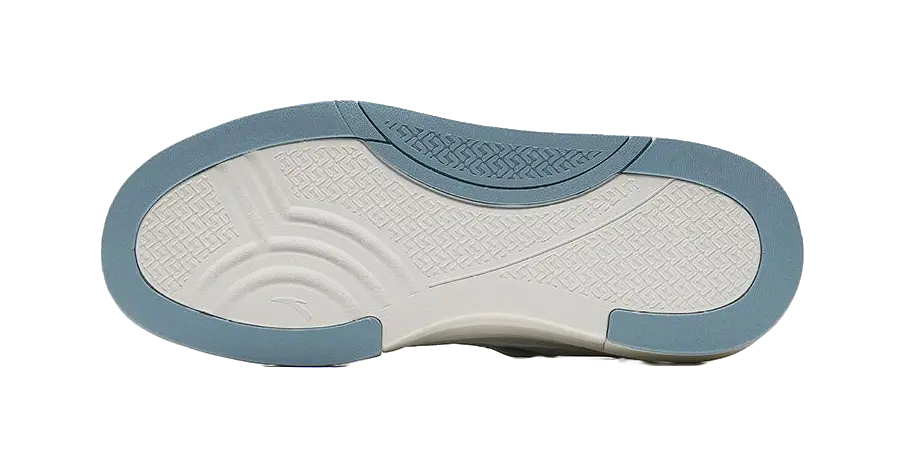 Anta Street Play LITE Slip Resistant Abrasion Resistant Low top Skateboard Shoes Men's White Gray Blue 