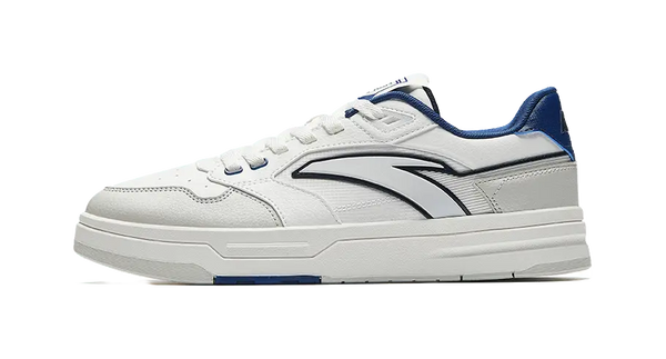 Anta Street Stubborn LT3 Slip Resistant Abrasion Resistant Low top Skateboard Shoes Men's White Gray Blue 