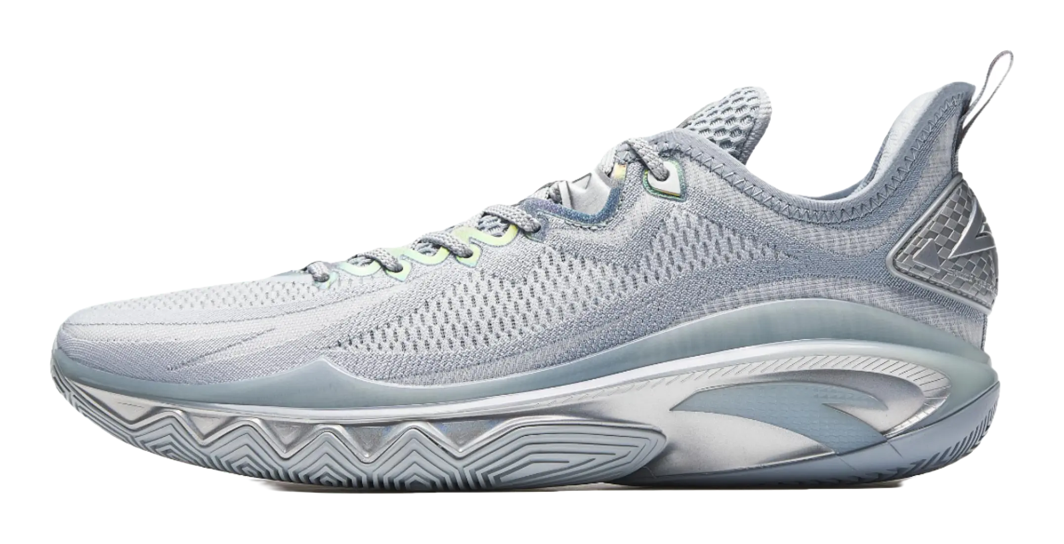 Anta Swagger 2 Cushioning, Abrasion Resistant, And Resilient Properties Low top Basketball Shoes Mens Gray Silver 