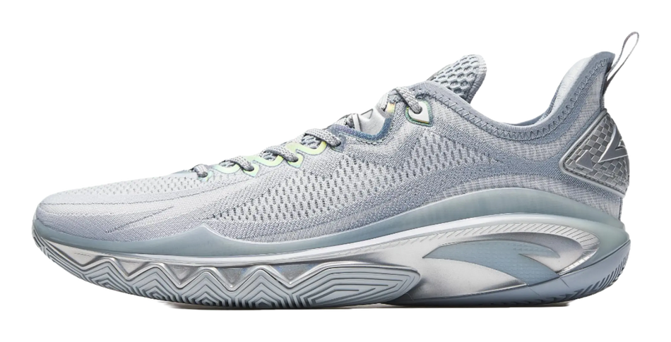 Anta Swagger 2 Cushioning, Abrasion Resistant, And Resilient Properties Low top Basketball Shoes Mens Gray Silver 