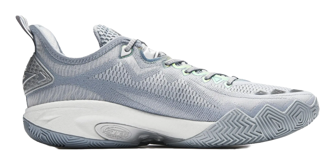 Anta Swagger 2 Cushioning, Abrasion Resistant, And Resilient Properties Low top Basketball Shoes Mens Gray Silver 