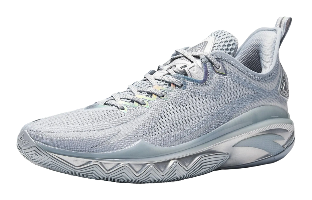 Anta Swagger 2 Cushioning, Abrasion Resistant, And Resilient Properties Low top Basketball Shoes Mens Gray Silver 