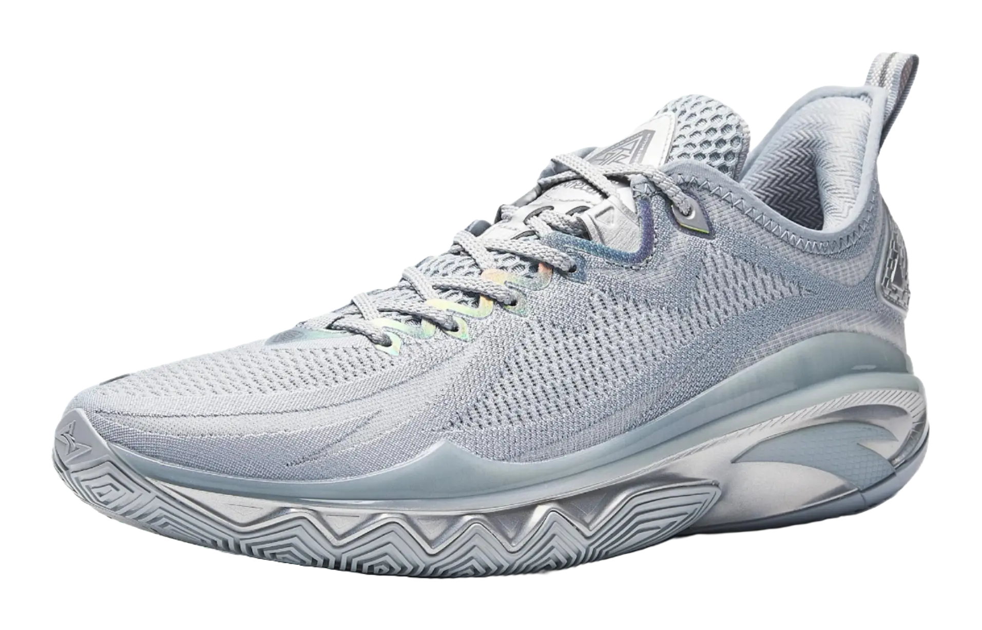 Anta Swagger 2 Cushioning, Abrasion Resistant, And Resilient Properties Low top Basketball Shoes Mens Gray Silver 