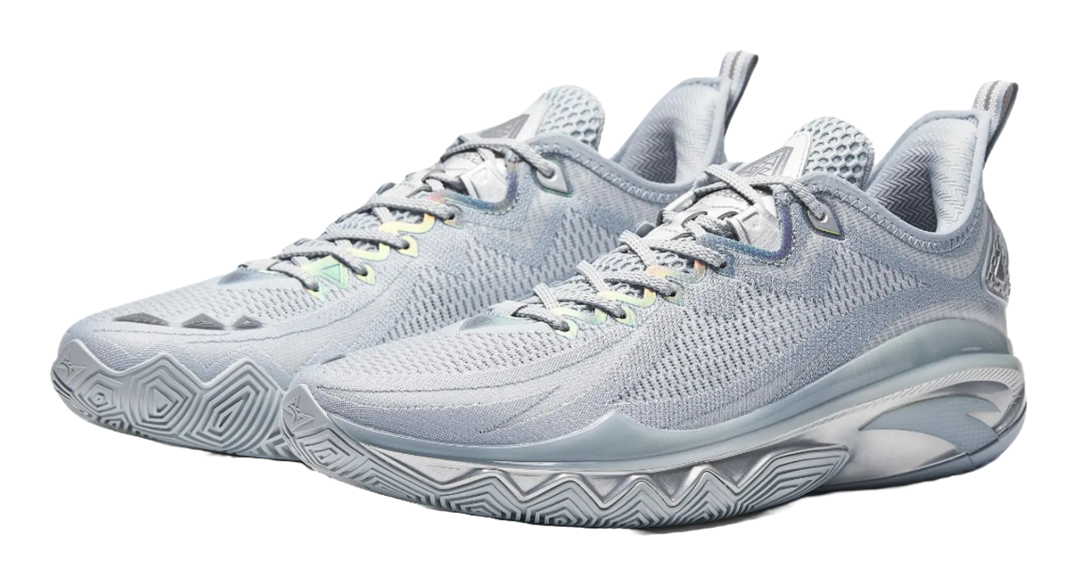 Anta Swagger 2 Cushioning, Abrasion Resistant, And Resilient Properties Low top Basketball Shoes Mens Gray Silver 