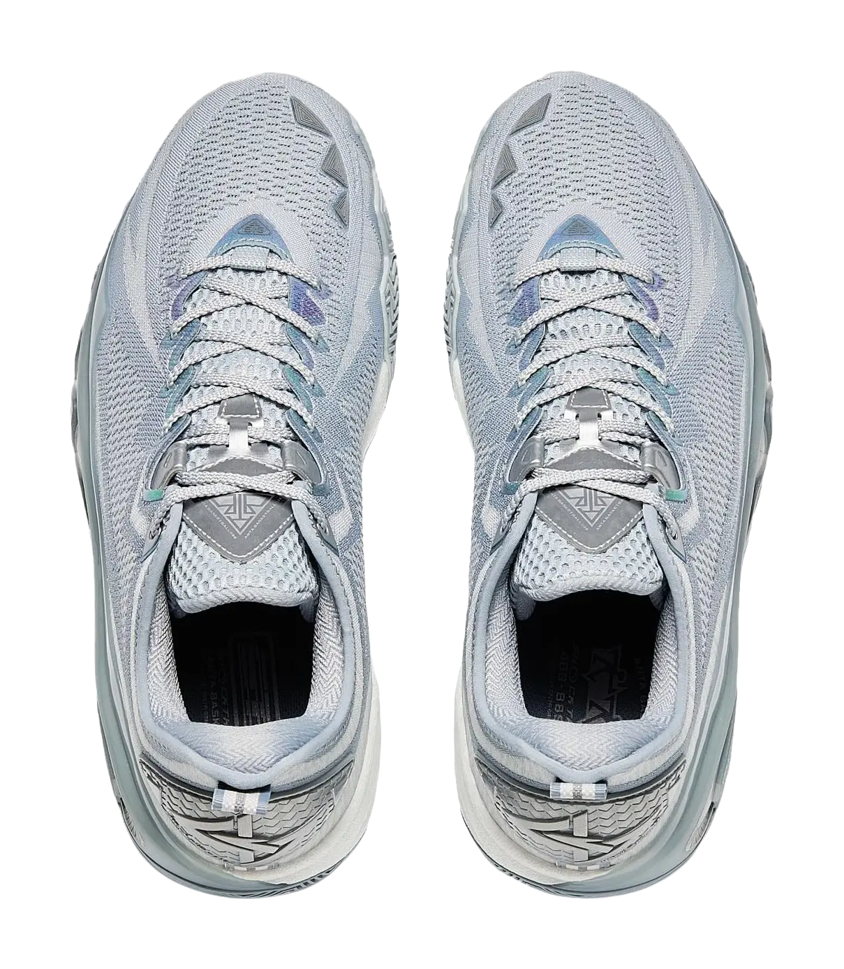 Anta Swagger 2 Cushioning, Abrasion Resistant, And Resilient Properties Low top Basketball Shoes Mens Gray Silver 