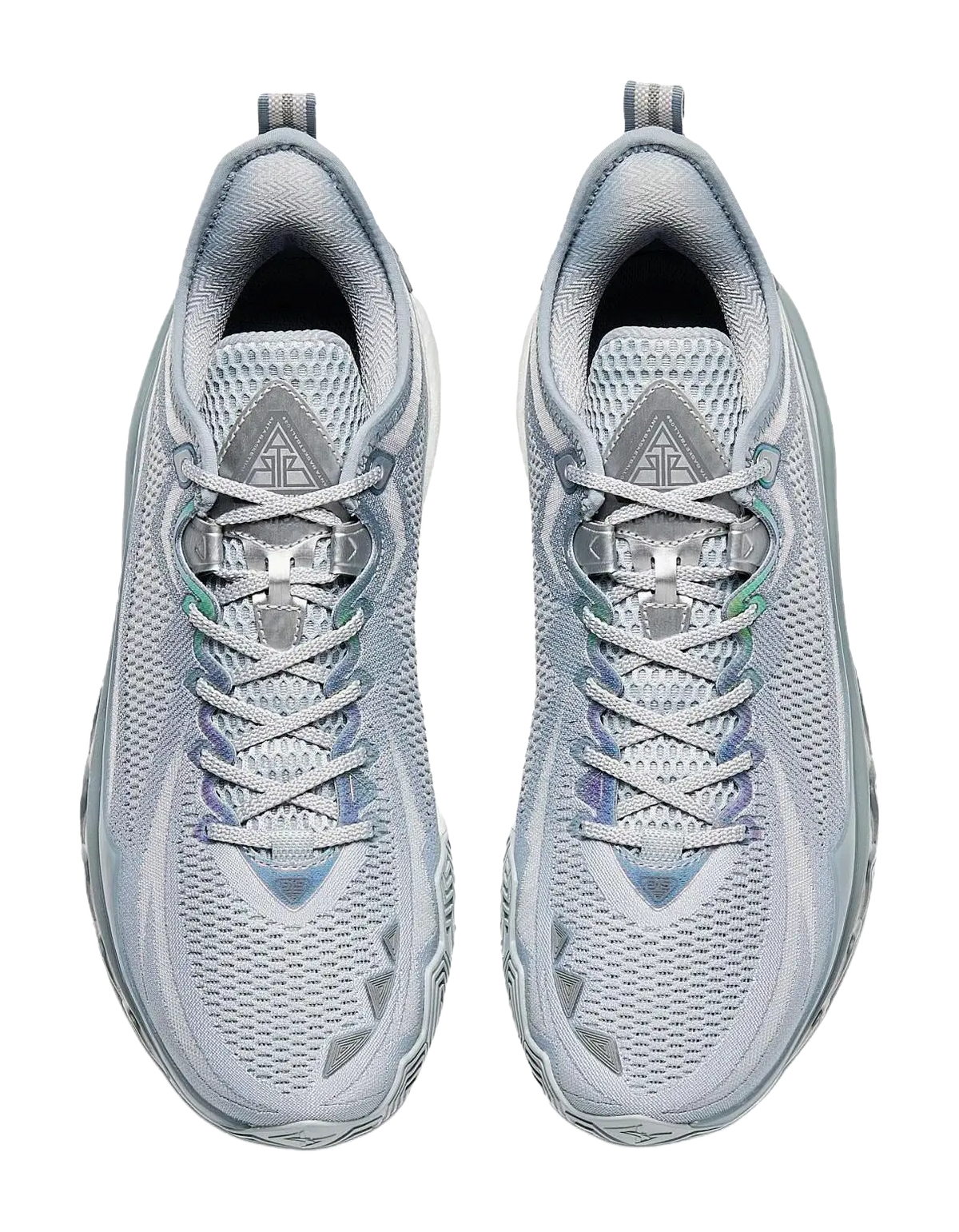 Anta Swagger 2 Cushioning, Abrasion Resistant, And Resilient Properties Low top Basketball Shoes Mens Gray Silver 