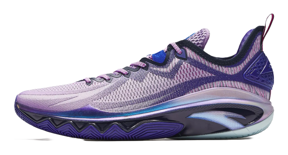 Anta Swagger 2 Cushioning, Abrasion Resistant, And Resilient Properties Low top Basketball Shoes Mens Purple Blue 