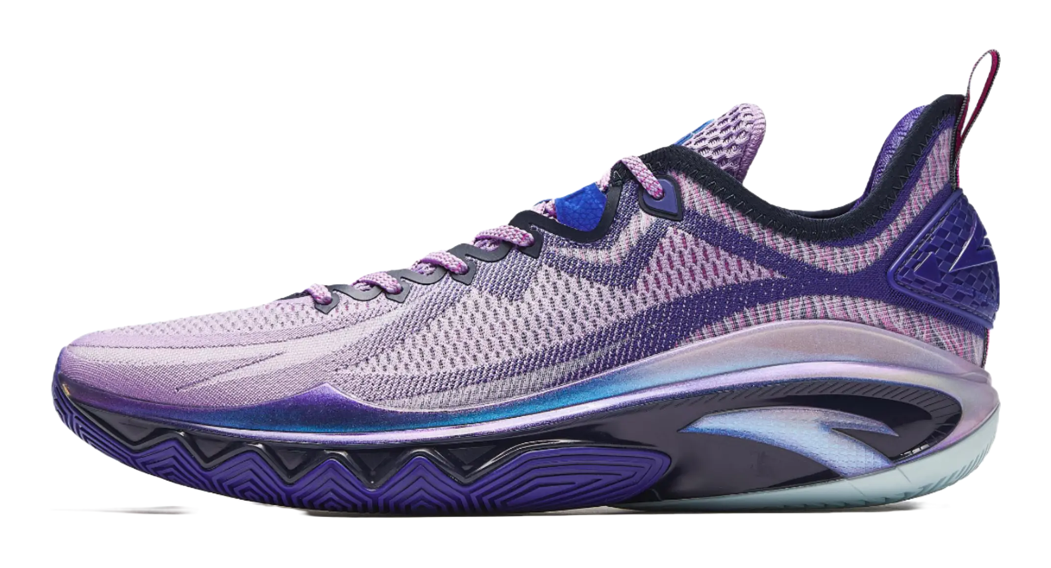 Anta Swagger 2 Cushioning, Abrasion Resistant, And Resilient Properties Low top Basketball Shoes Mens Purple Blue 