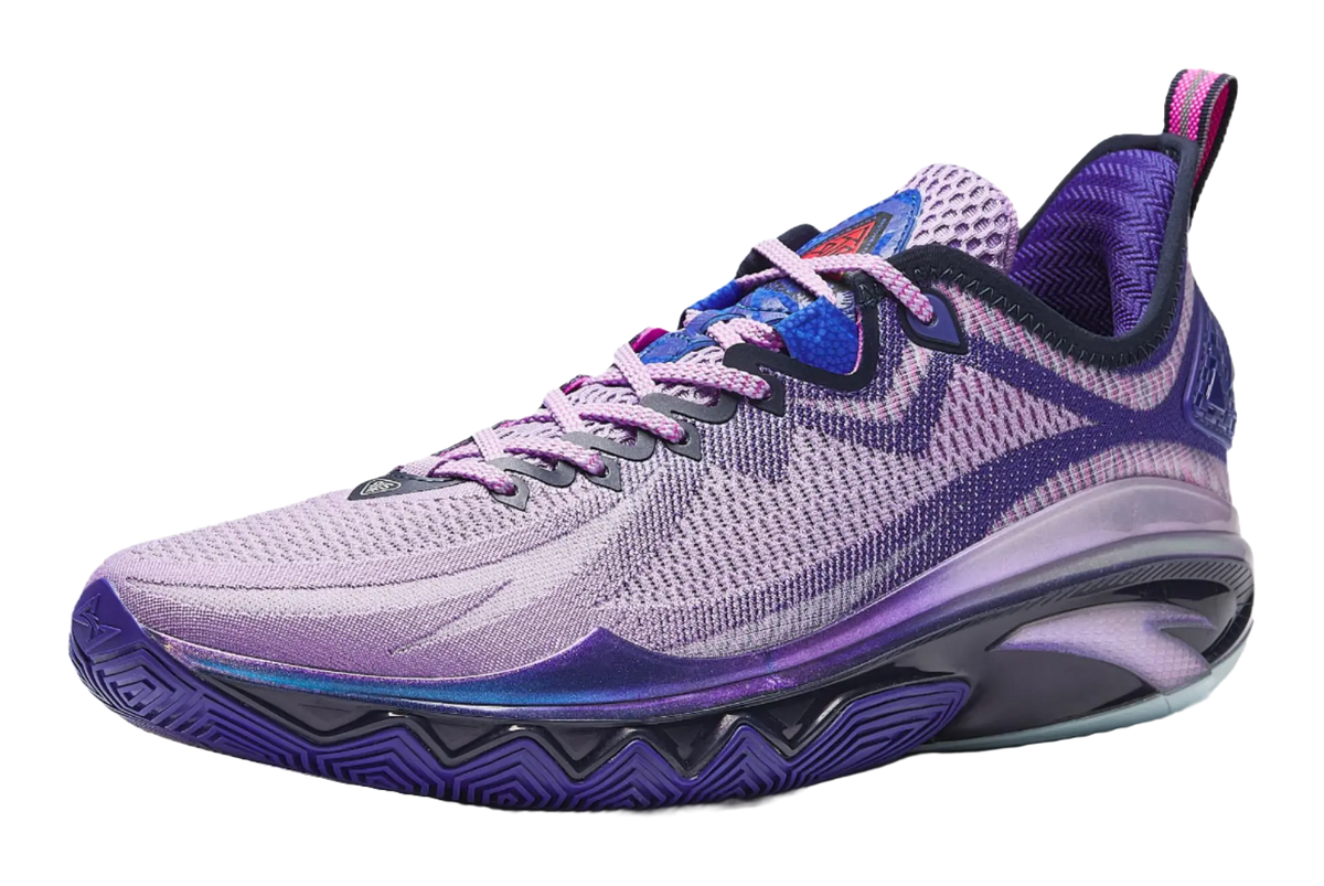 Anta Swagger 2 Cushioning, Abrasion Resistant, And Resilient Properties Low top Basketball Shoes Mens Purple Blue 