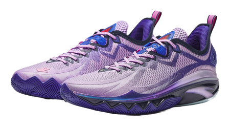 Anta Swagger 2 Cushioning, Abrasion Resistant, And Resilient Properties Low top Basketball Shoes Mens Purple Blue 