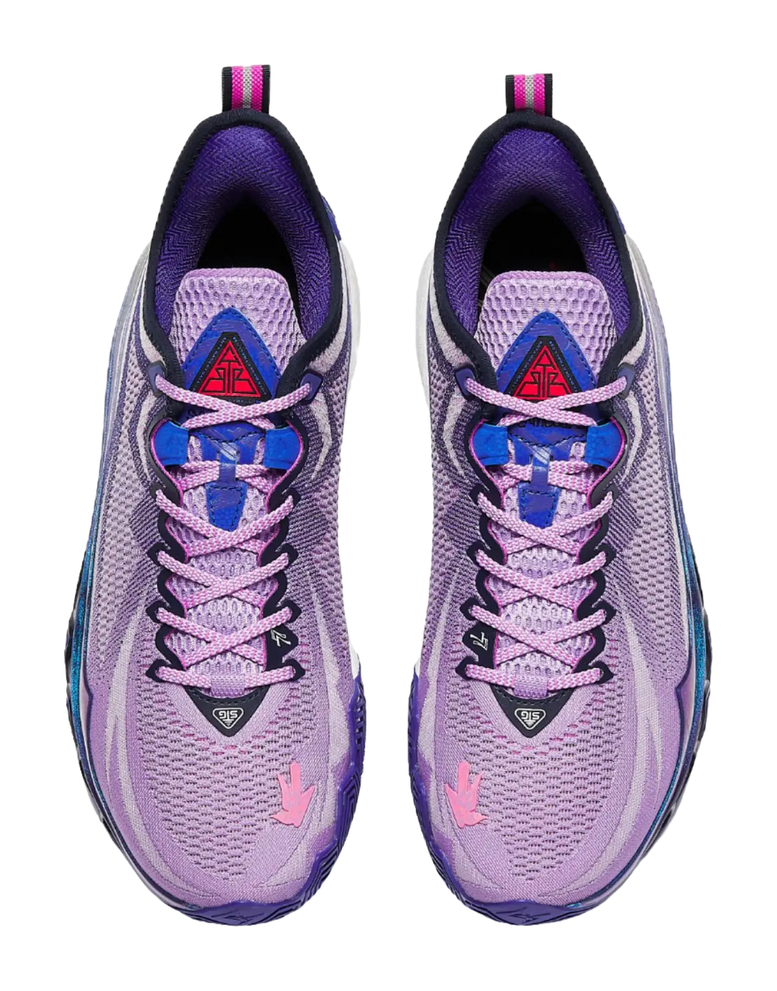 Anta Swagger 2 Cushioning, Abrasion Resistant, And Resilient Properties Low top Basketball Shoes Mens Purple Blue 