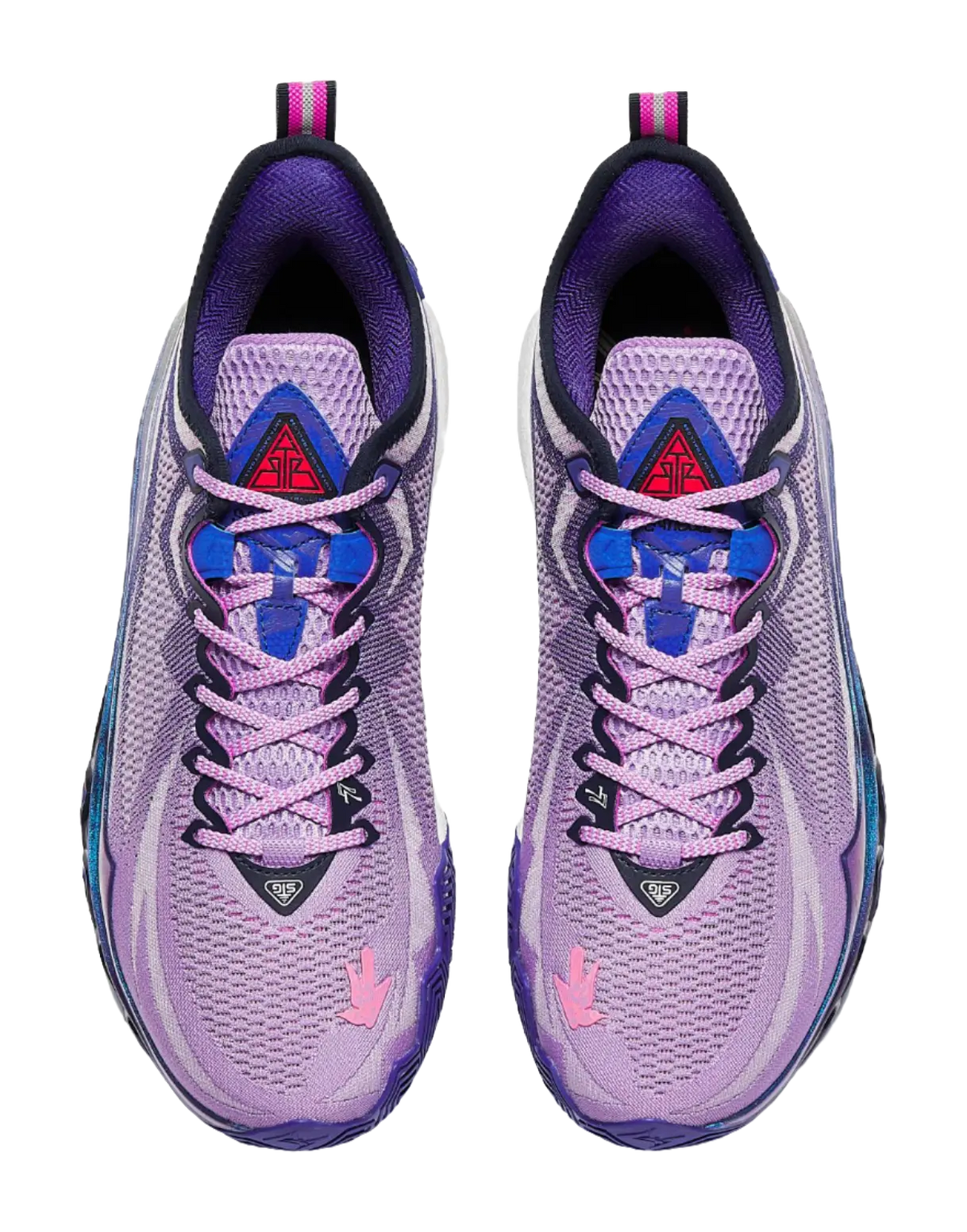 Anta Swagger 2 Cushioning, Abrasion Resistant, And Resilient Properties Low top Basketball Shoes Mens Purple Blue 