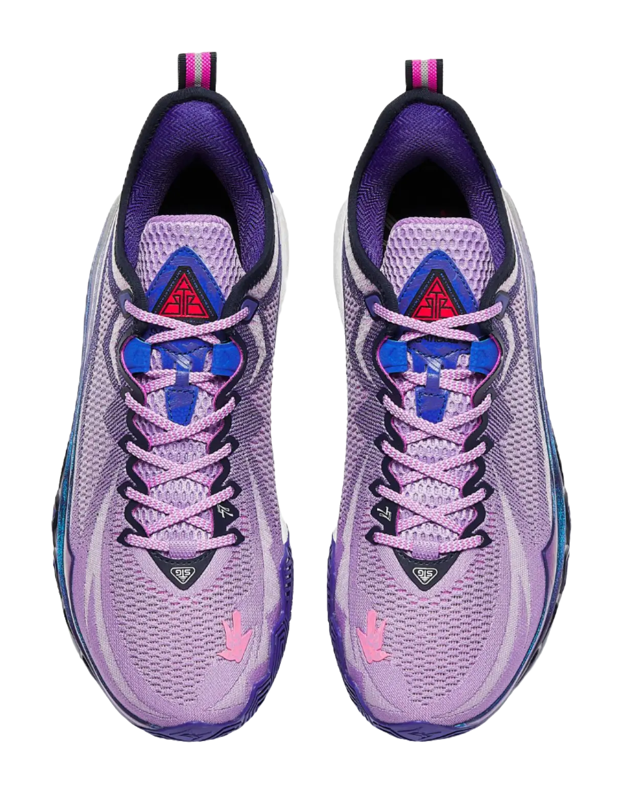 Anta Swagger 2 Cushioning, Abrasion Resistant, And Resilient Properties Low top Basketball Shoes Mens Purple Blue 