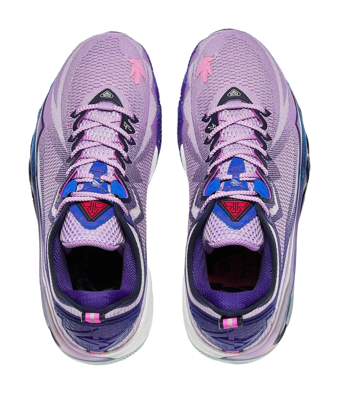Anta Swagger 2 Cushioning, Abrasion Resistant, And Resilient Properties Low top Basketball Shoes Mens Purple Blue 