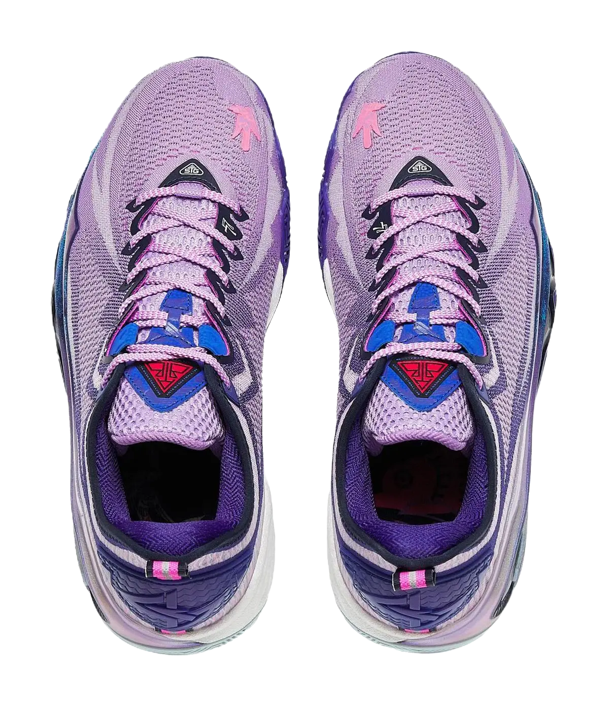 Anta Swagger 2 Cushioning, Abrasion Resistant, And Resilient Properties Low top Basketball Shoes Mens Purple Blue 