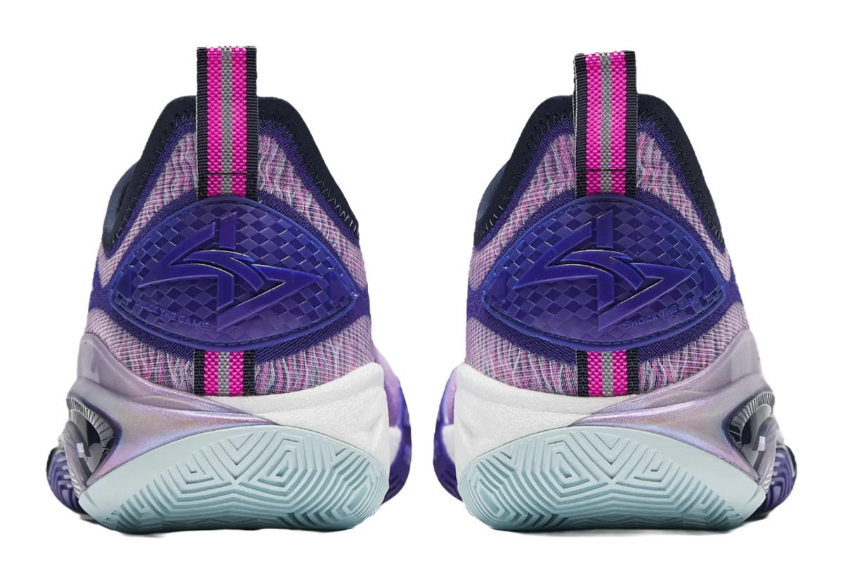 Anta Swagger 2 Cushioning, Abrasion Resistant, And Resilient Properties Low top Basketball Shoes Mens Purple Blue 