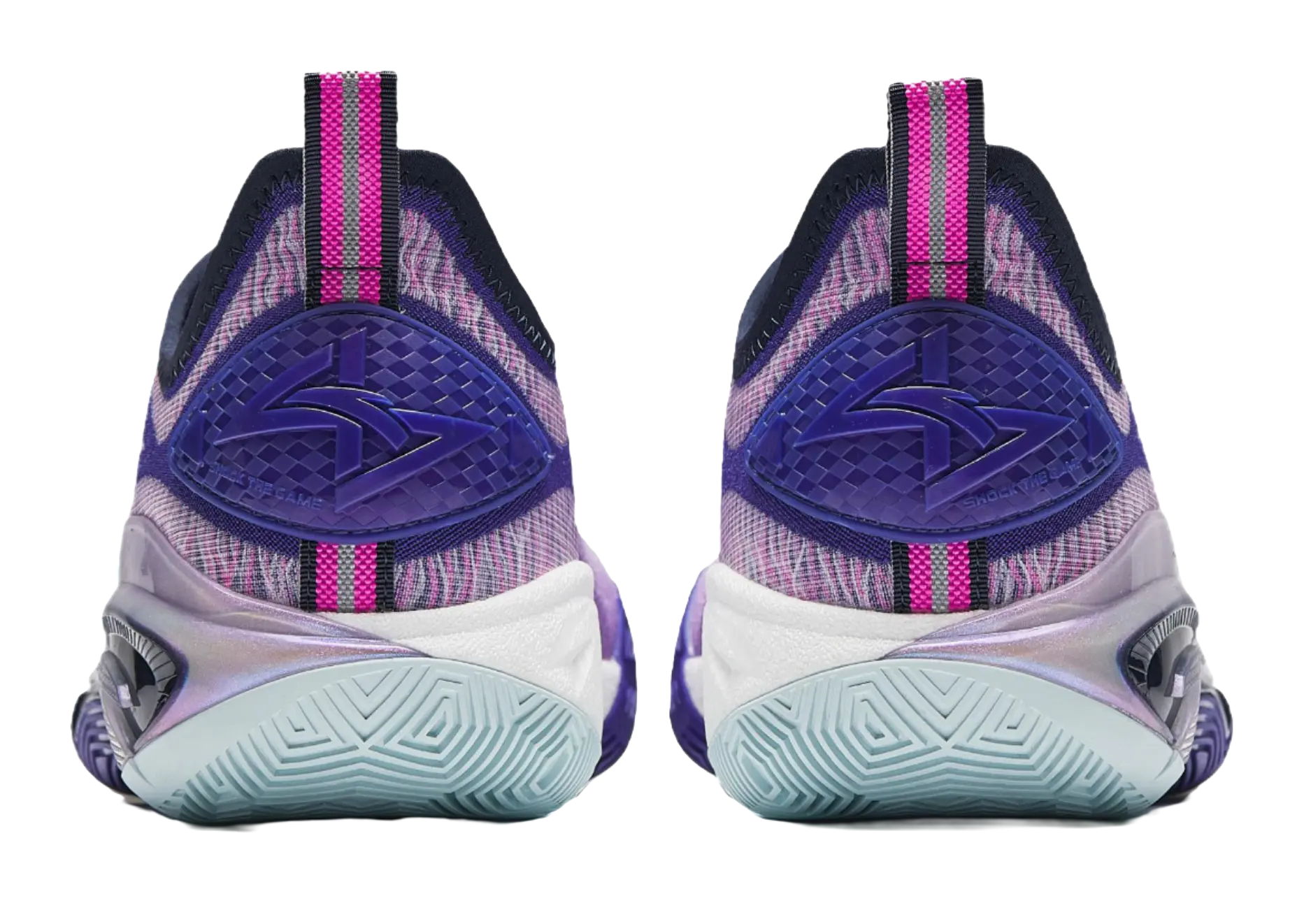 Anta Swagger 2 Cushioning, Abrasion Resistant, And Resilient Properties Low top Basketball Shoes Mens Purple Blue 