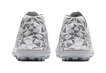 Anta TF Turf Artificial Turf Abrasion Resistant Soccer Shoes Men's Gray White 