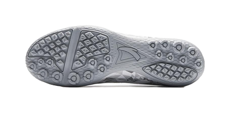 Anta TF Turf Artificial Turf Abrasion Resistant Soccer Shoes Men's Gray White 