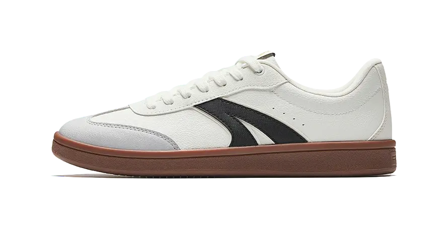 Anta TT Shoes LITE Lightweight And Breathable Low Top Skateboard Shoes Mens White Gray Black  vjsneaker.com