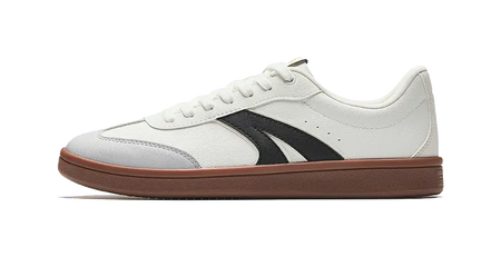 Anta TT Shoes LITE Lightweight And Breathable Low Top Skateboard Shoes Mens White Gray Black  vjsneaker.com