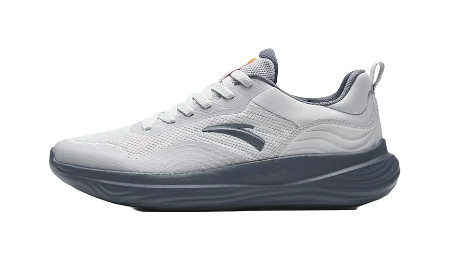 Anta Trace Cushioning Slip Resistant Abrasion Resistant Low top Training Shoes Mens Gray  vjsneaker.com