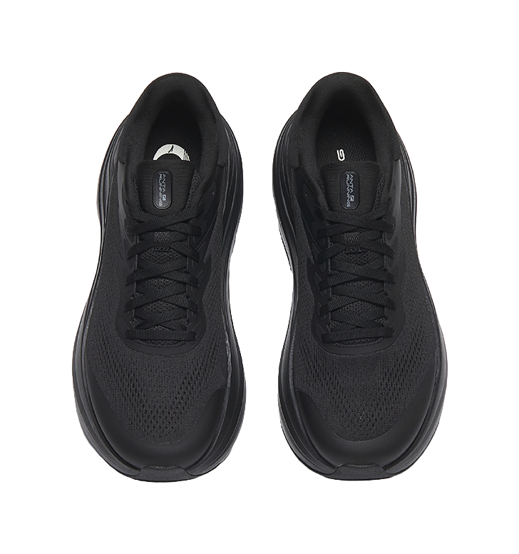 Anta Travel Steps 2s Slip Resistant Abrasion Resistant Low top Casual Running Shoes Men's Black 