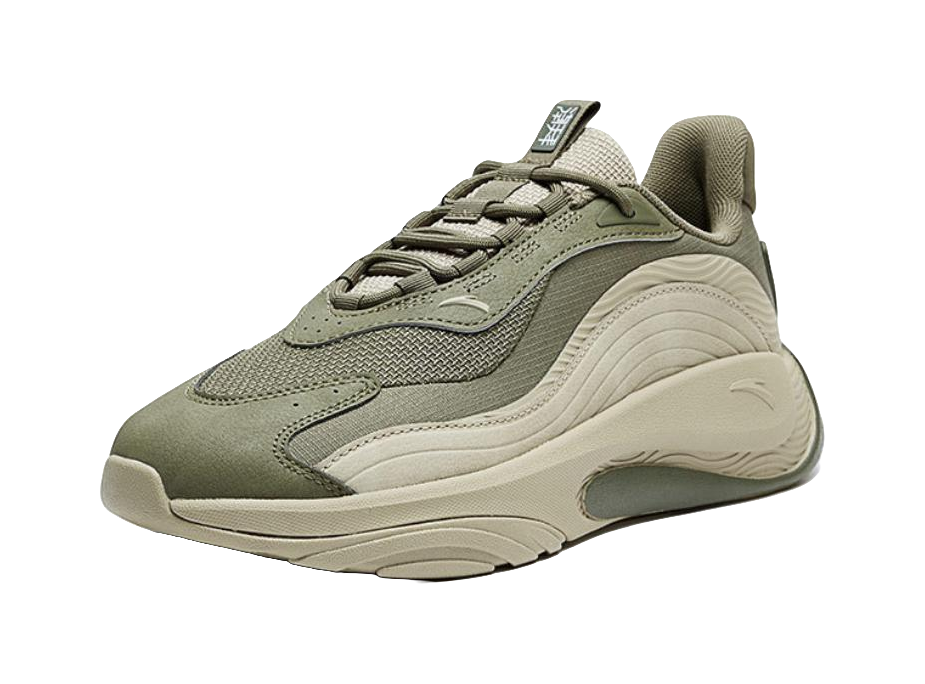 Anta Trendy Worship 4.0 Cushioning, Wear Resistant Low top Casual Shoes Men's Forest Green, Green 