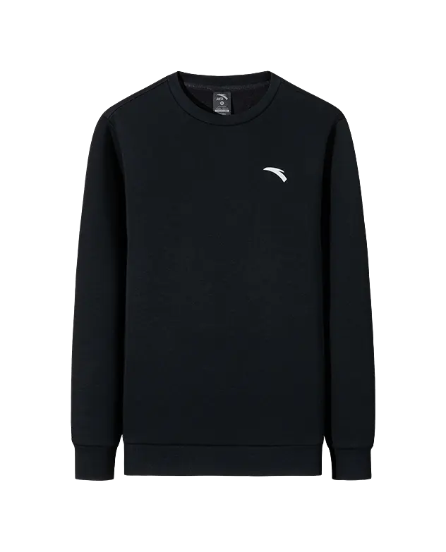 Anta Variety Training Collection Sweatshirt Mens Basic Black  vjsneaker.com