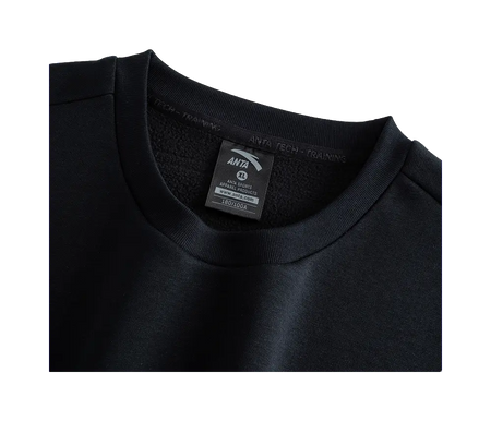 Anta Variety Training Collection Sweatshirt Mens Basic Black  vjsneaker.com