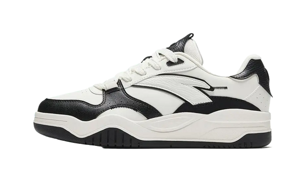 Anta Wave Shoe Slip Resistant, Abrasion Resistant, Lightweight Low top Skateboard Shoes Men's Black White 