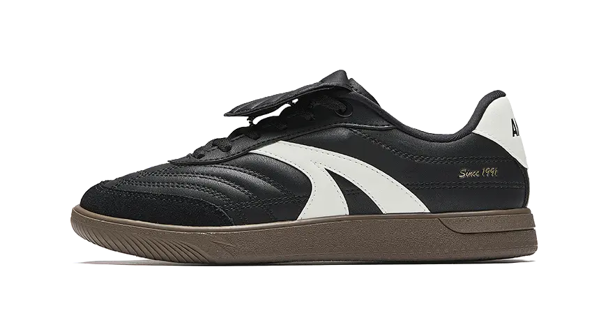 Anta Wear resistant, Lightweight, Breathable, And Non slip. Low top Skateboard Shoes Women's Black White 