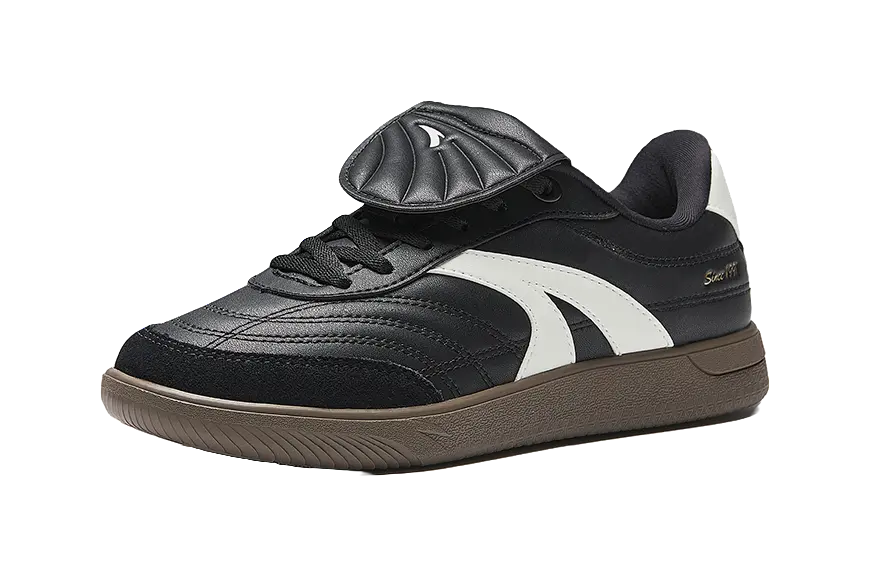 Anta Wear resistant, Lightweight, Breathable, And Non slip. Low top Skateboard Shoes Women's Black White 