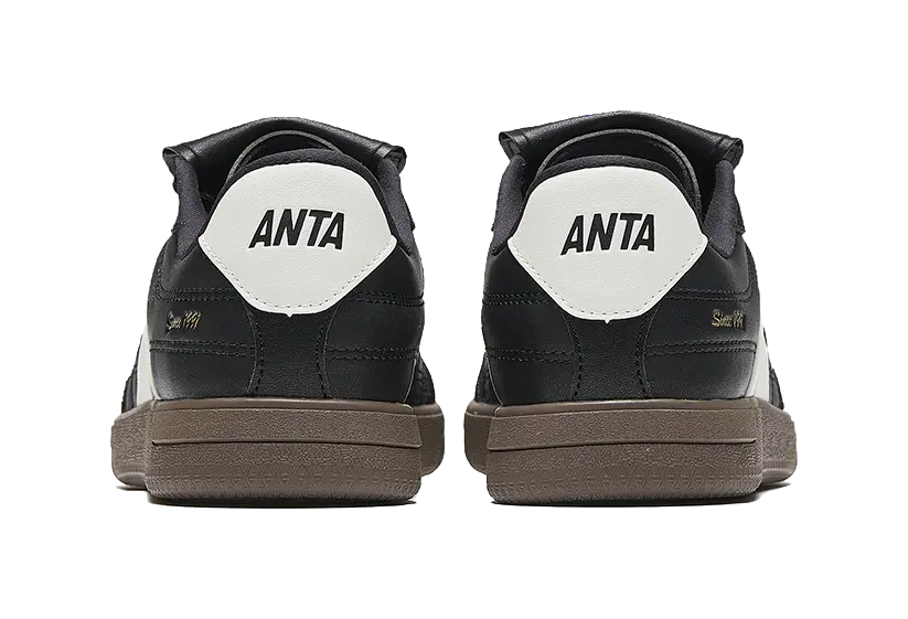 Anta Wear resistant, Lightweight, Breathable, And Non slip. Low top Skateboard Shoes Women's Black White 