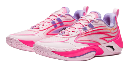 Anta Zap 1 V2 Family Above All Cushioning, Wear Resistant Low top Basketball Shoes Mens Pink Purple 