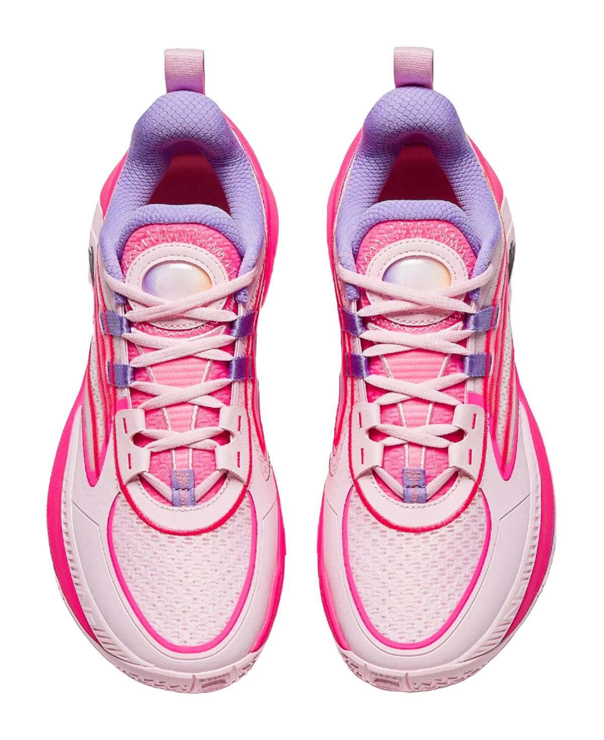 Anta Zap 1 V2 Family Above All Cushioning, Wear Resistant Low top Basketball Shoes Mens Pink Purple 