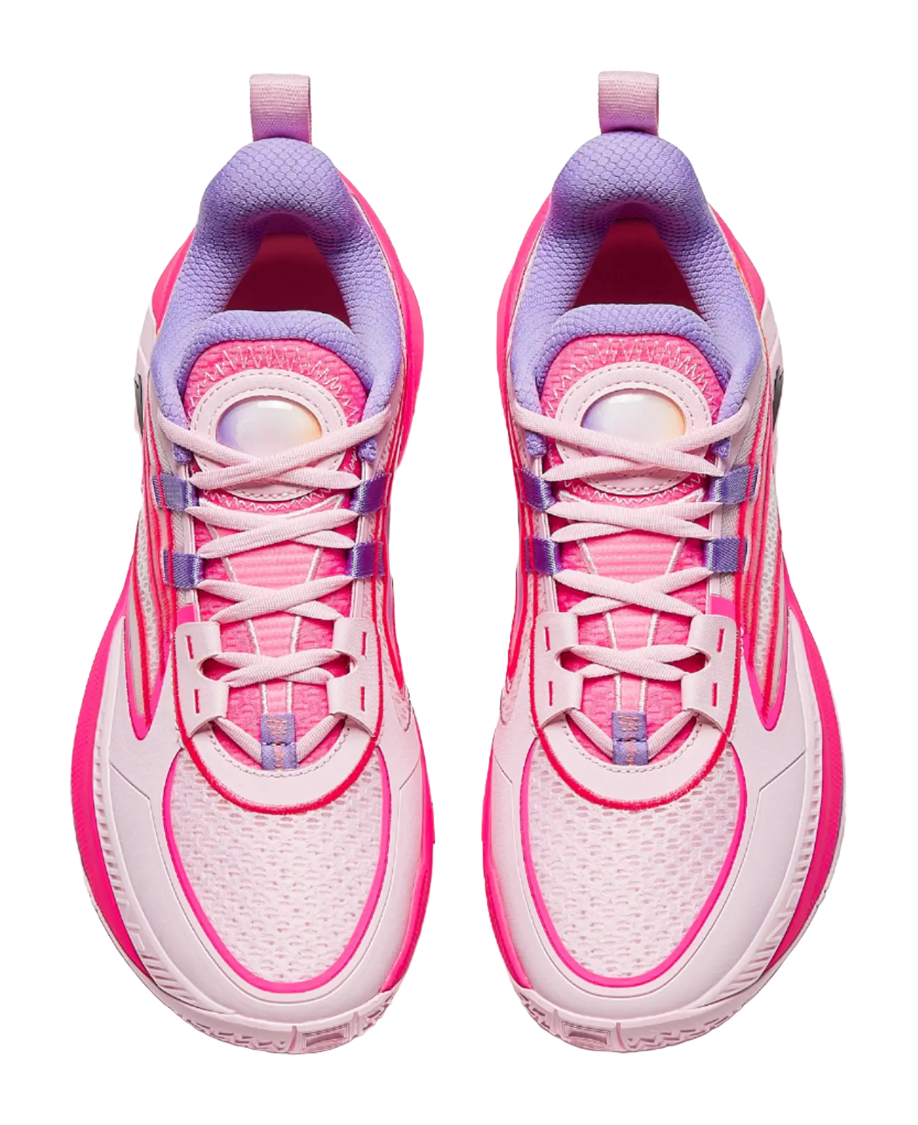Anta Zap 1 V2 Family Above All Cushioning, Wear Resistant Low top Basketball Shoes Mens Pink Purple 