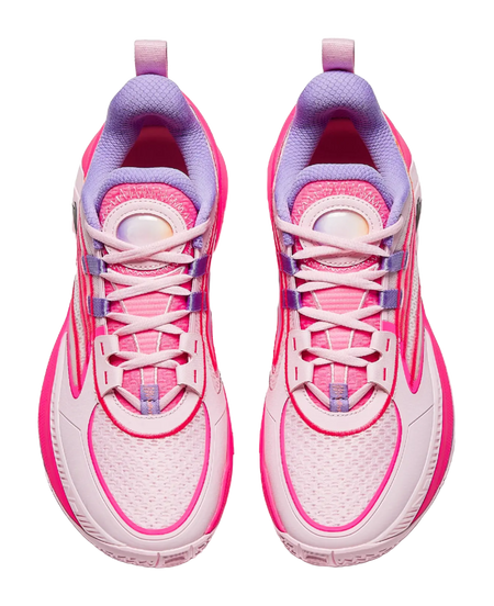 Anta Zap 1 V2 Family Above All Cushioning, Wear Resistant Low top Basketball Shoes Mens Pink Purple 