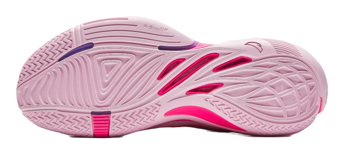 Anta Zap 1 V2 Family Above All Cushioning, Wear Resistant Low top Basketball Shoes Mens Pink Purple 